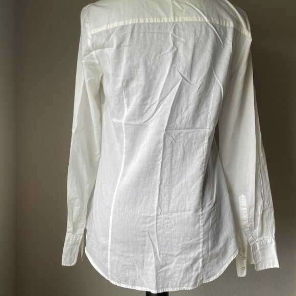 J.CREW White Button Down Size 4 - Picture 2 of 4